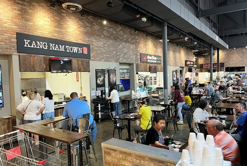 Food court at H Mart in Cary - nctriangledining.com
