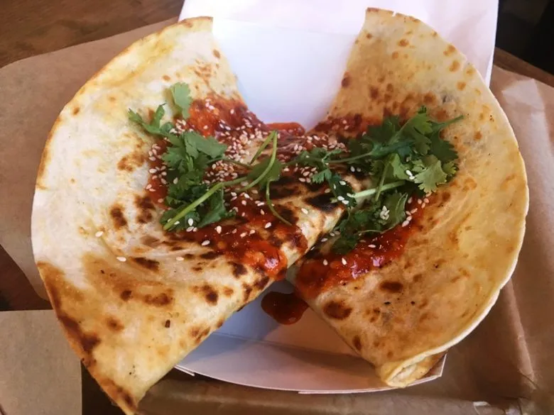 Short-rib quesadilla at KoKyu Southpoint in Durham - nctriangledining.com