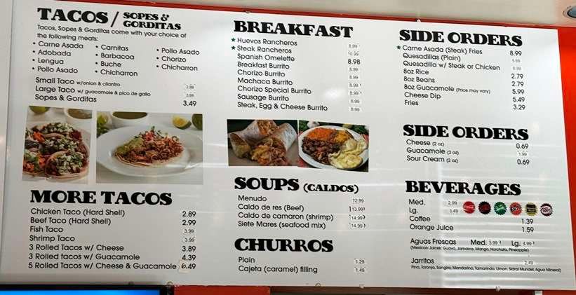 Menu and prices July 2024 at Los Cuates in Raleigh - nctriangledining.com