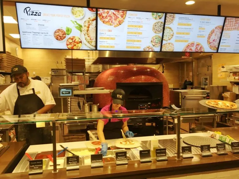 Pizza area at Wegmans in Raleigh - nctriangledining.com