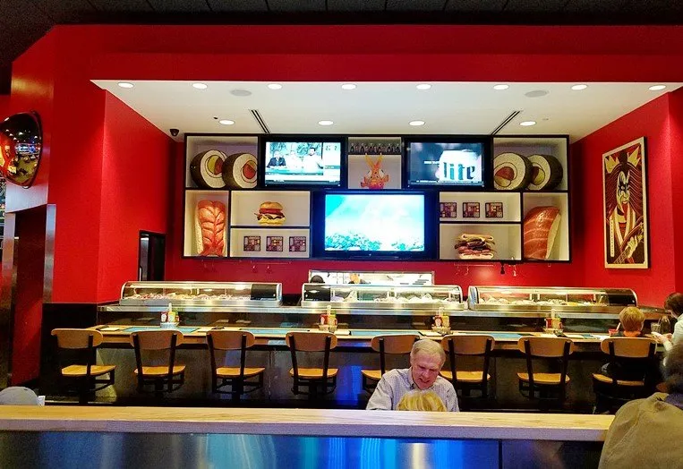 Sushi bar at Cowfish Sushi Burger Bar, Raleigh- NC Triangle Dining