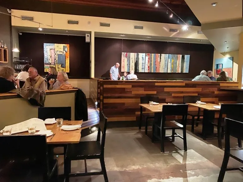 Dining room at the Chef and the Farmer in Kinston, NC - nctriangledining.com