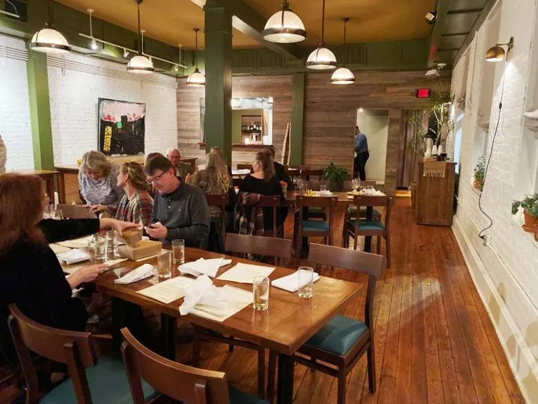 Gallery room at the Chef and the Farmer in Kinston, NC - nctriangledining.com