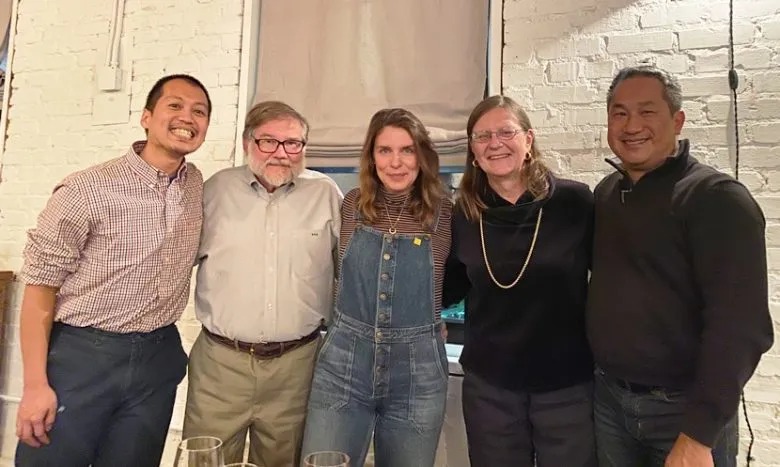Our table with Chef Vivian Howard at the Chef and the Farmer in Kinston, NC - nctriangledining.com