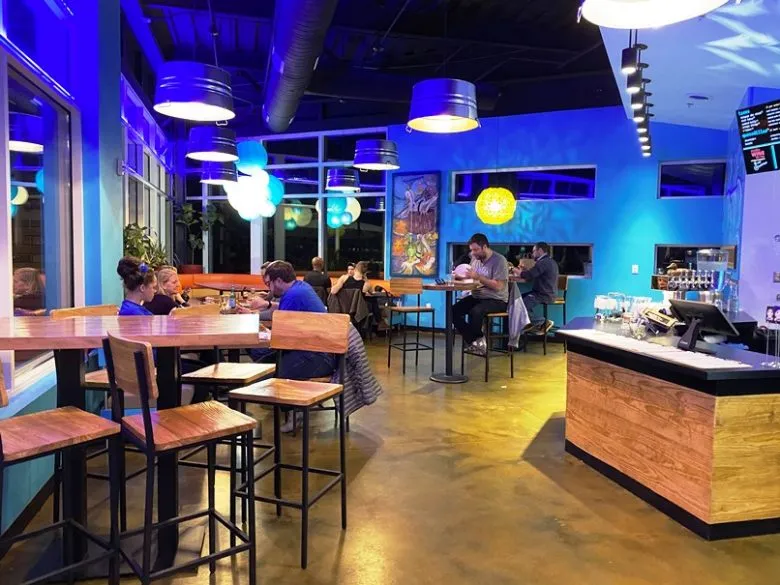 Dining space at KoKyu Southpoint in Durham - nctriangledining.com