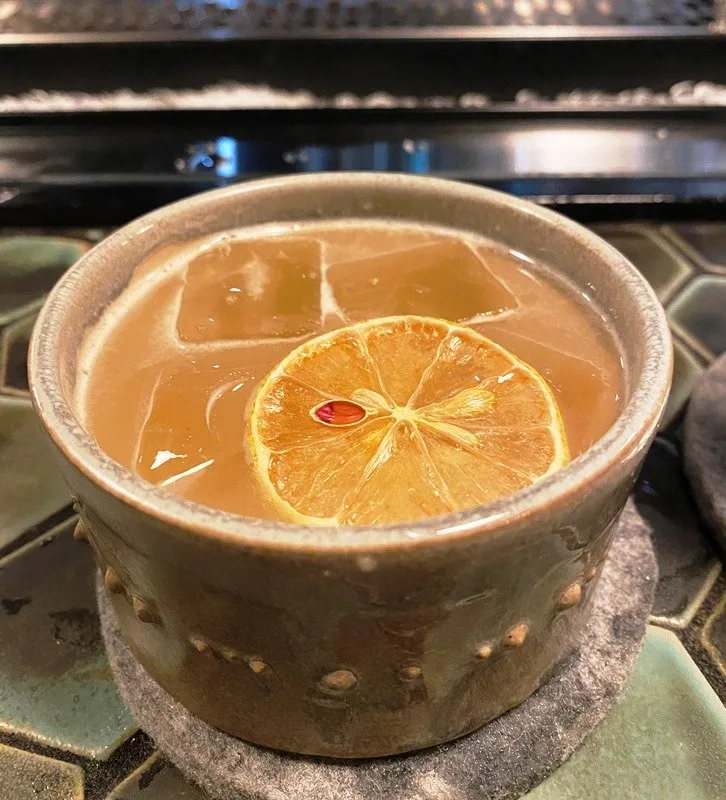 Bee Durham cocktail at Kingfisher Bar in Durham - nctriangledining.com