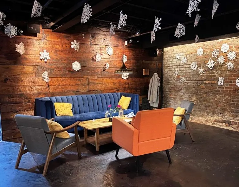 Lounge area at Kingfisher Bar in Durham - nctriangledining.com