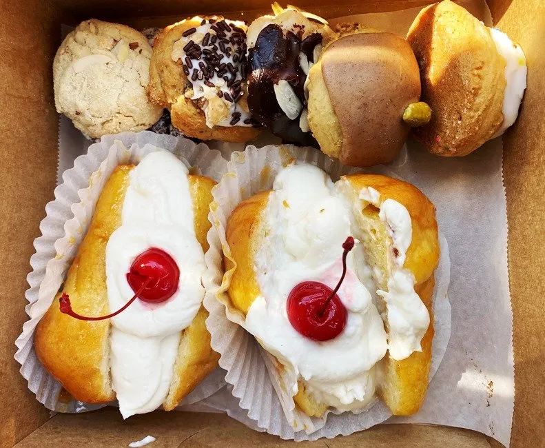 Cookies and rum baba at Utica Bakery in Apex - nctriangledining.com