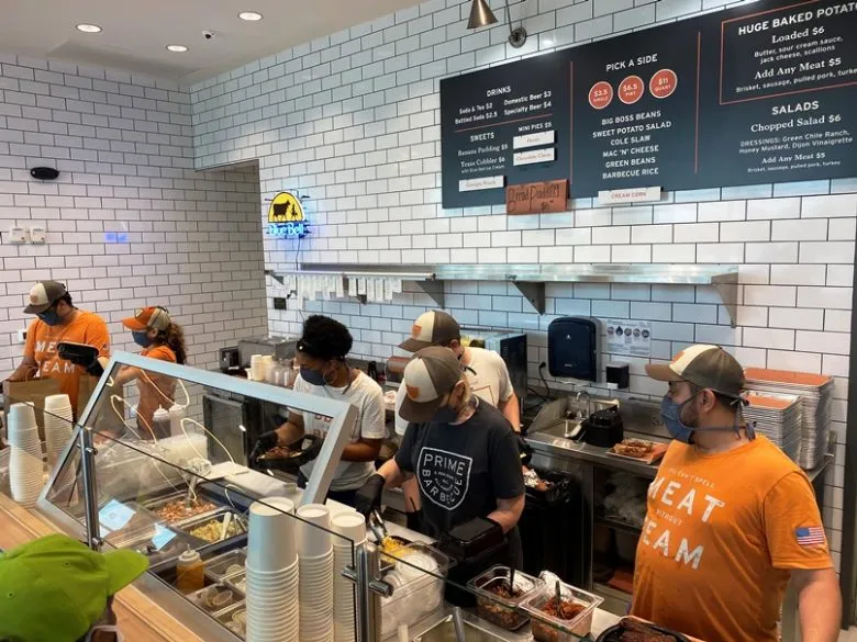 Prep and order area at Prime Barbecue in Knightdale - nctriangledining.com