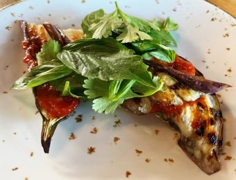 Japanese Eggplant Pineapple Express Mocktail Naan at LuLu Bang Bang in RTP