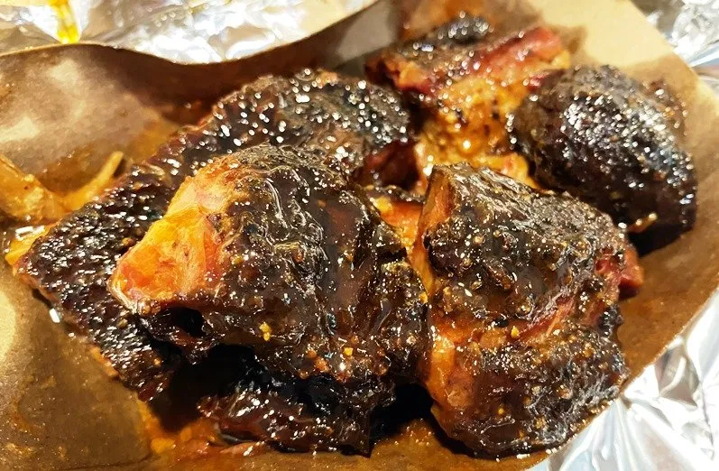 Burnt ends at Prime Barbecue in Knightdale - nctriangledining.com
