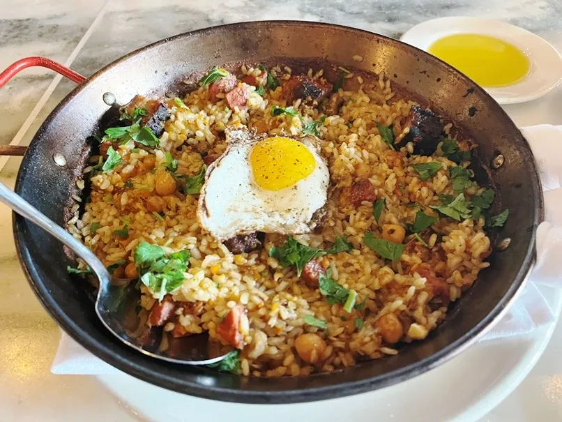 Paella salvaje at Barcelona Wine Bar, Raleigh - nctriangledining.com