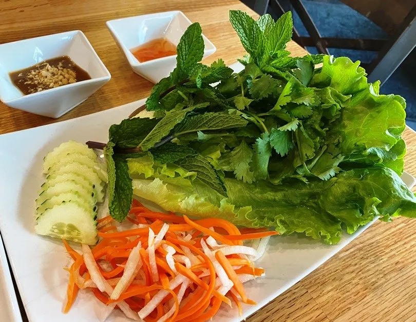 Fresh condiments at No. 1 Pho in Cary - nctriangledining.com