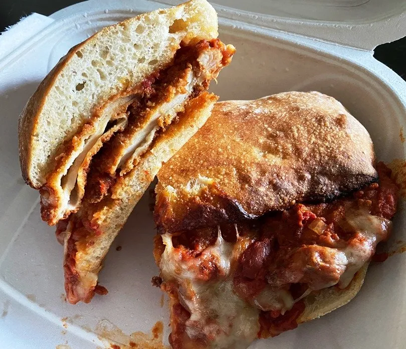 Chicken cutlet sandwich at Alimentari at Mothers and Sons in Durham - nctriangledining.com