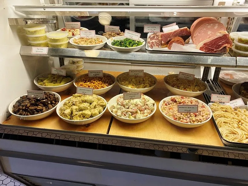 Refrigerated case at Alimentari at Mothers and Sons in Durham - nctriangledining.com