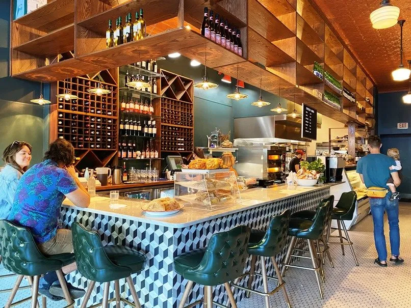 Coffee bar at Alimentari at Mothers and Sons in Durham - nctriangledining.com