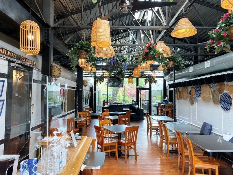 Main room at Thai Station in Carrboro, NC - nctriangledining.com