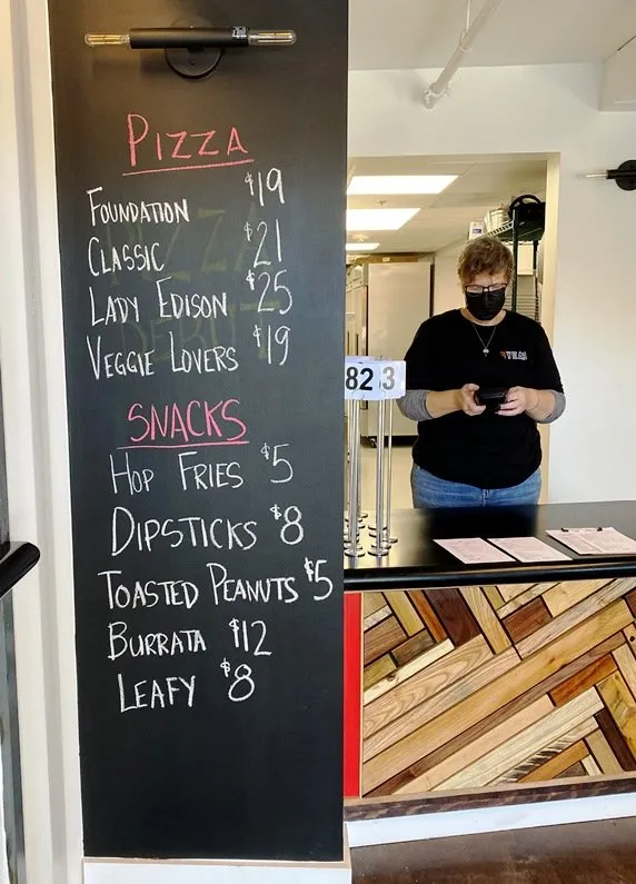 Food menu at Fullsteam RTP in Durham - nctriangledining.com