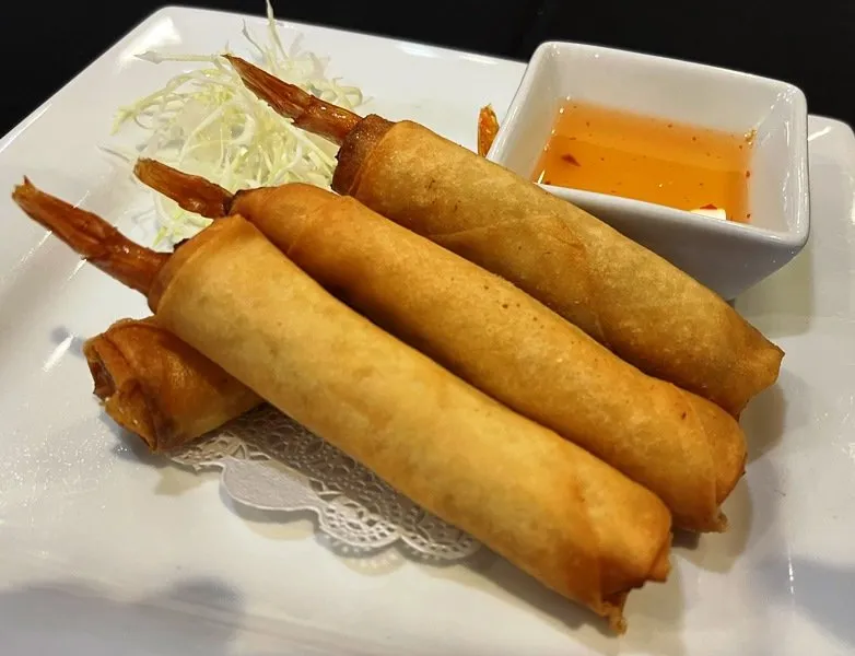 Shrimp in a blanket app at Thai 54 in Morrisville - nctriangledining.com