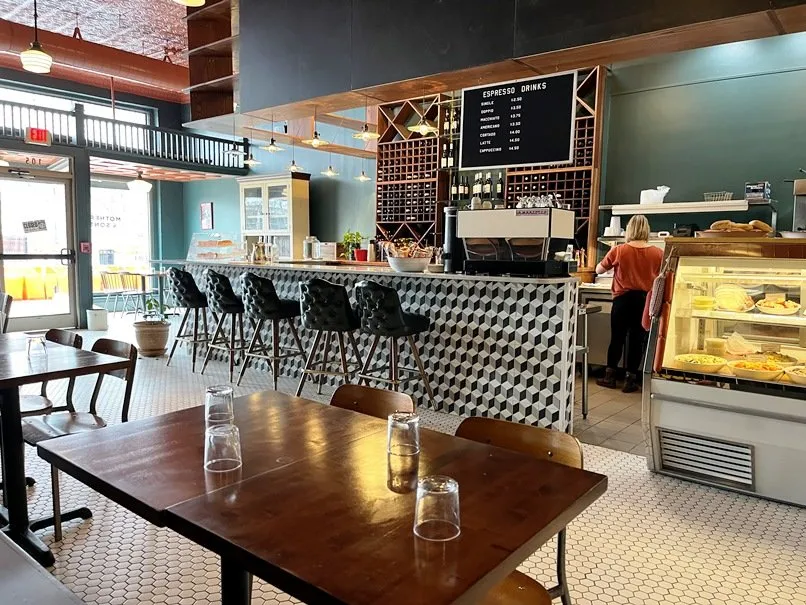 Interior of Alimentari at Mothers and Sons in Durham - nctriangledining.com