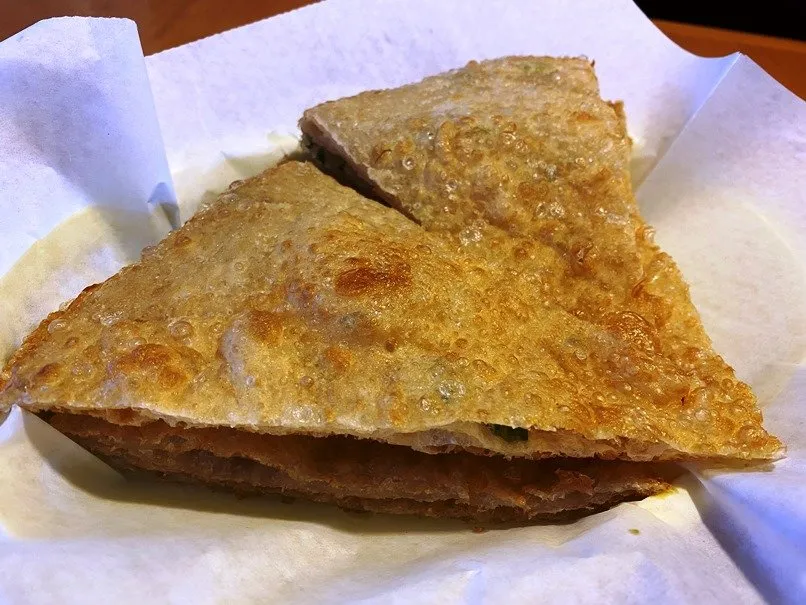 Scallion pancakes at Taipei 101 in Cary - nctriangledining.com