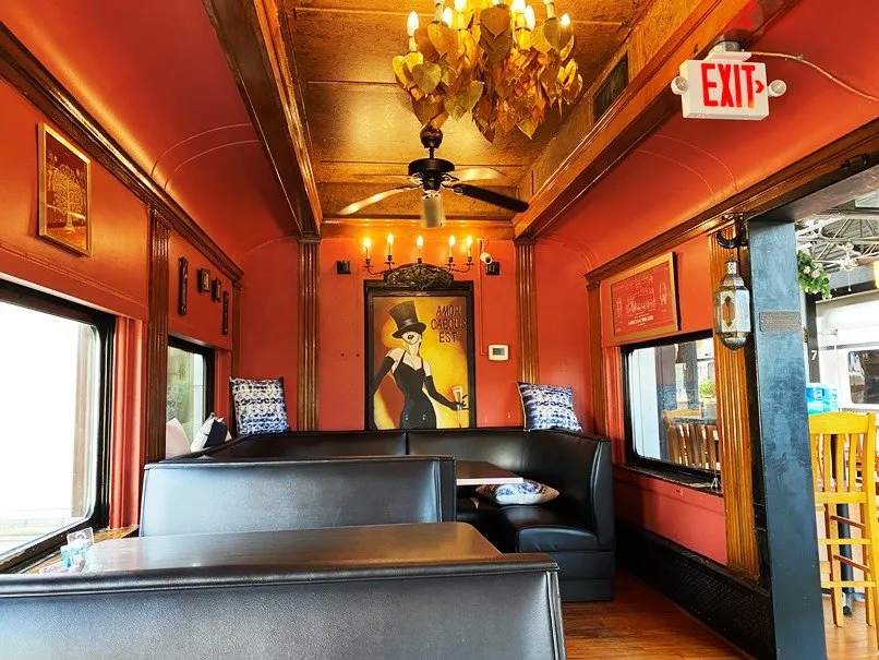 Dining car at Thai Station in Carrboro, NC - nctriangledining.com