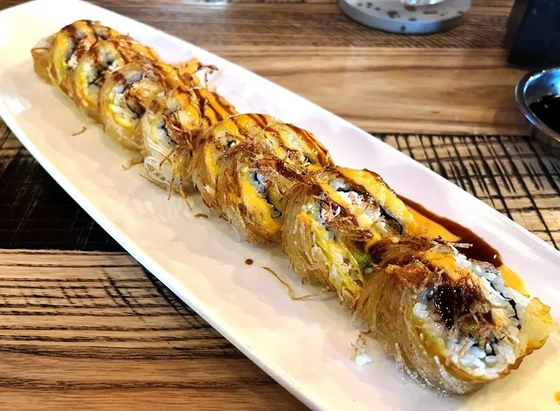 Tornado roll at Iza Whiskey & Eats in Carrboro - nctriangledining.com