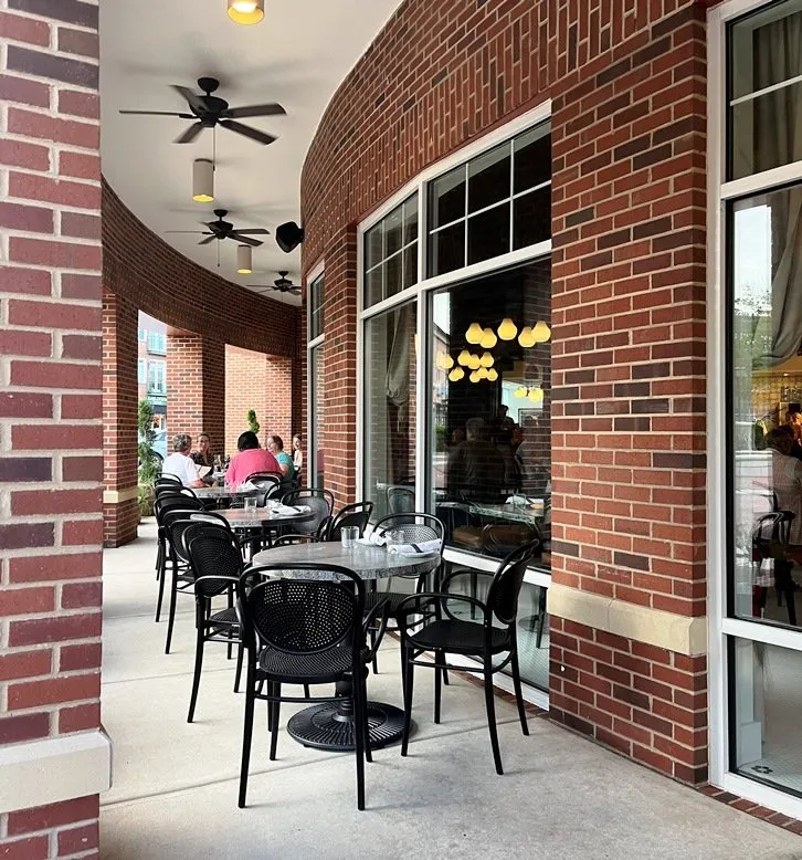 Covered patio at Bluebird in Chapel Hill - nctriangledining.com
