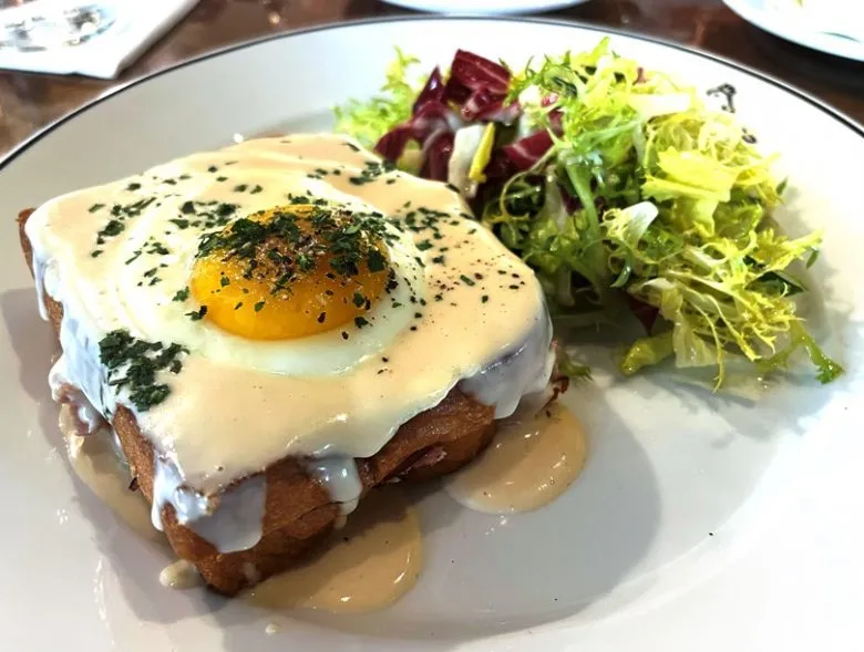 Croque madame at Bluebird in Chapel Hill - nctriangledining.com