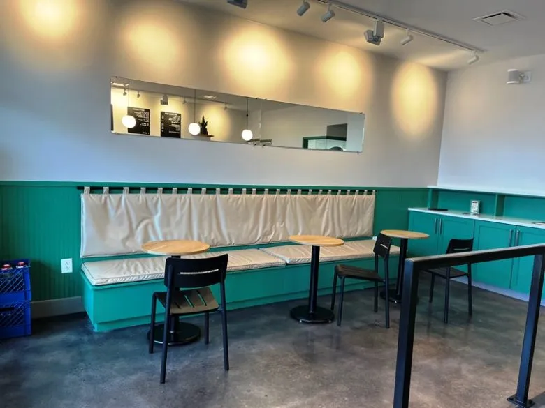 Inside seating at Geluna Gelato in Cary - nctriangledining.com