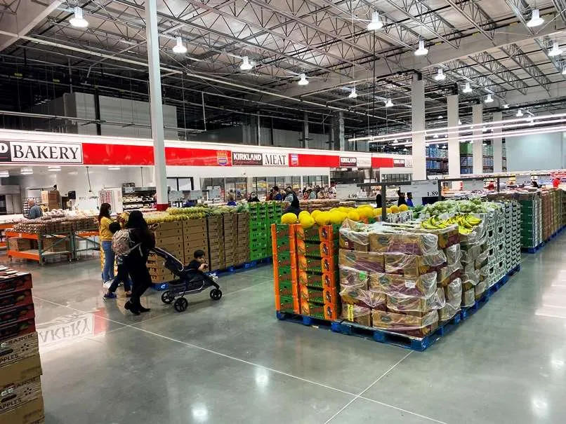 Produce section at Costco in Raleigh - nctriangledining.com