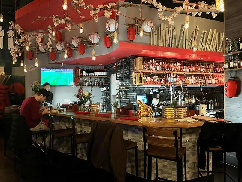 Bar at Iza Whiskey & Eats in Carrboro - nctriangledining.com