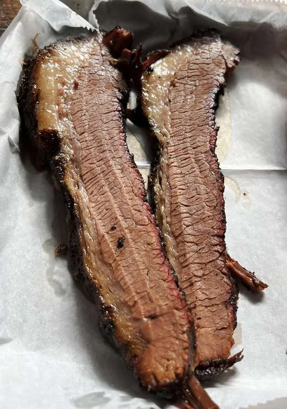Sliced beef brisket at Longleaf Swine in Raleigh - nctriangledining.com