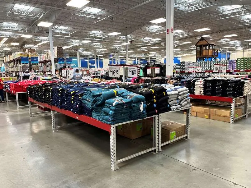 Clothing section at Sam's Club in Raleigh - nctriangledining.com