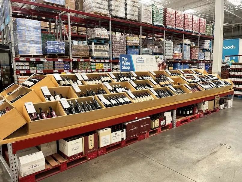 Wine section at Sam's Club in Raleigh - nctriangledining.com