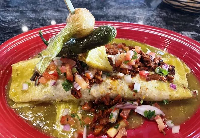 Al pastor burrito at Carajillo's Mexican Kitchen in Raleigh - nctriangledining.com