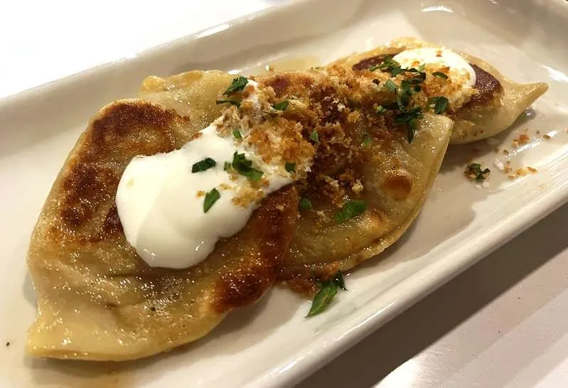 Cheese and potato pierogies at J Betski's in Raleigh - nctriangledining.com