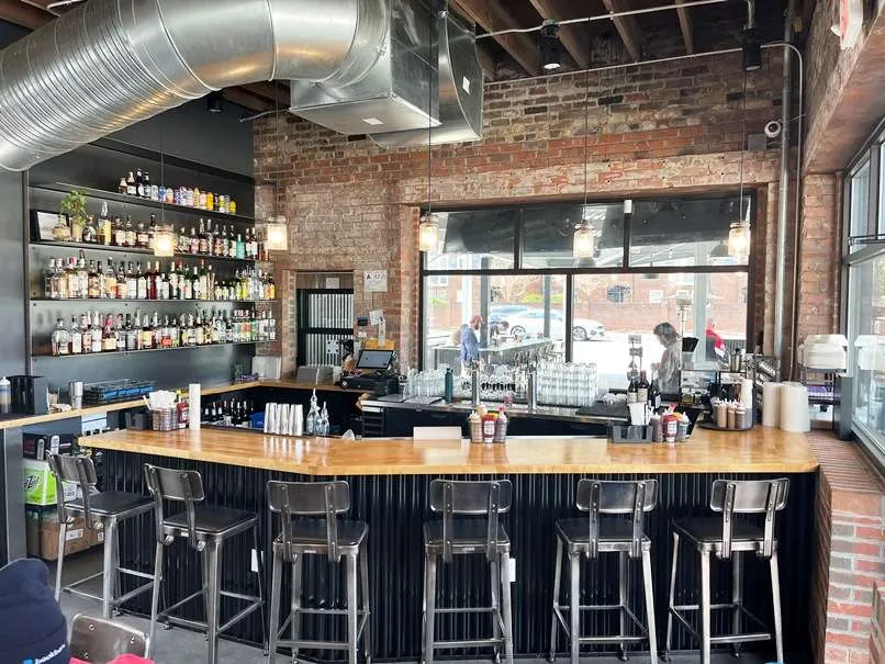 Bar area at Longleaf Swine in Raleigh - nctriangledining.com