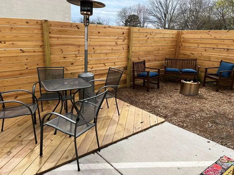 Side patio at Riparian Provision Co. in Raleigh - nctriangledining.com