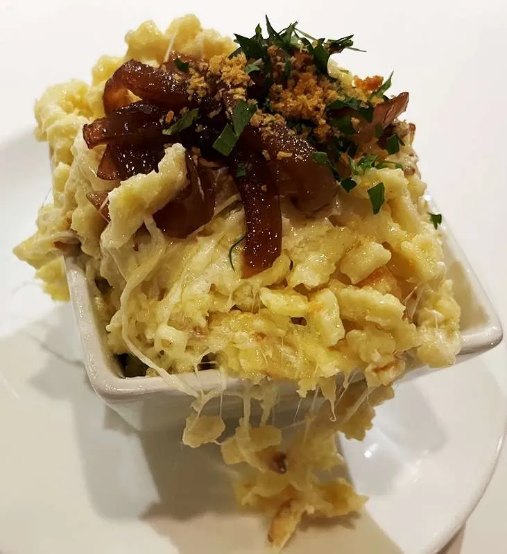 Cheese spaetzle at J Betski's in Raleigh - nctriangledining.com