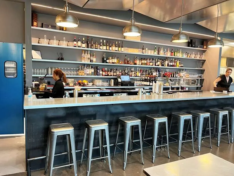 Bar area at M Test Kitchen in Cary - nctriangledining.com