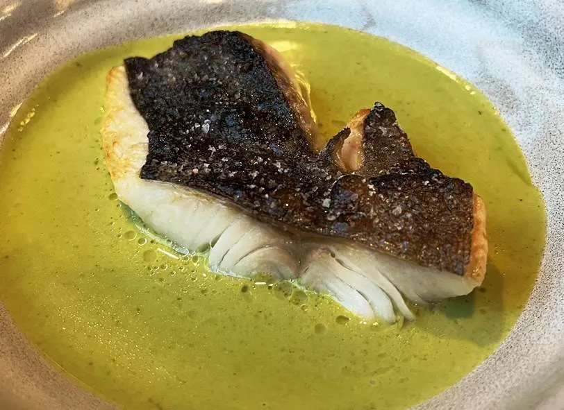 Black cod in green curry sauce at M Test Kitchen in Cary - nctriangledining.com