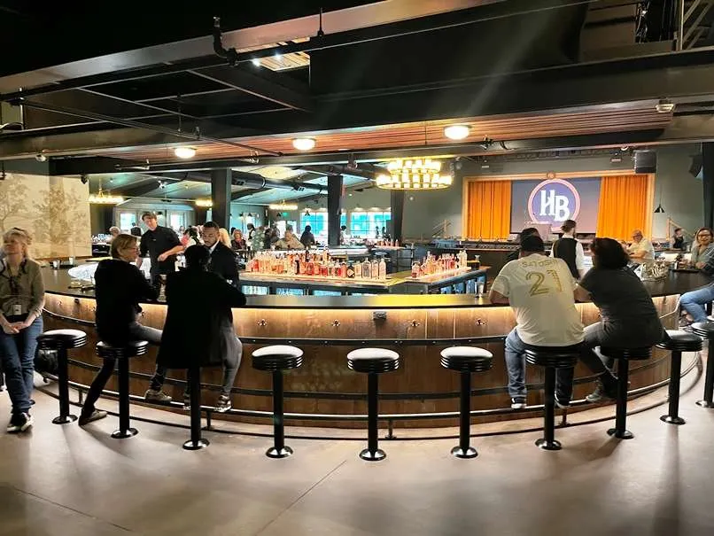 World's longest bar at Humble Baron in Shelbyville, TN - nctriangledining.com