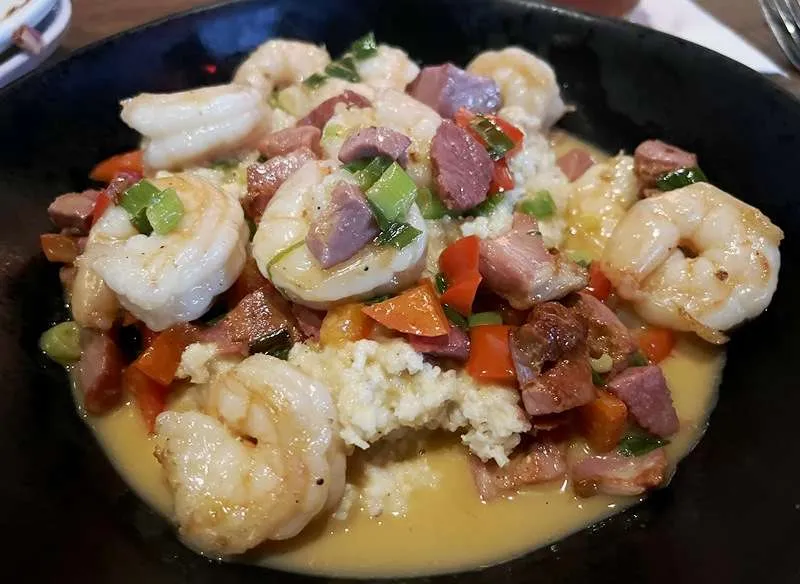 Shrimp and grits at the Mill, Raleigh - nctriangledining.com