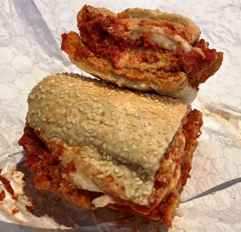 Chicken parm hero at Eastcut Sandwich Bar, Raleigh - nctriangledining.com