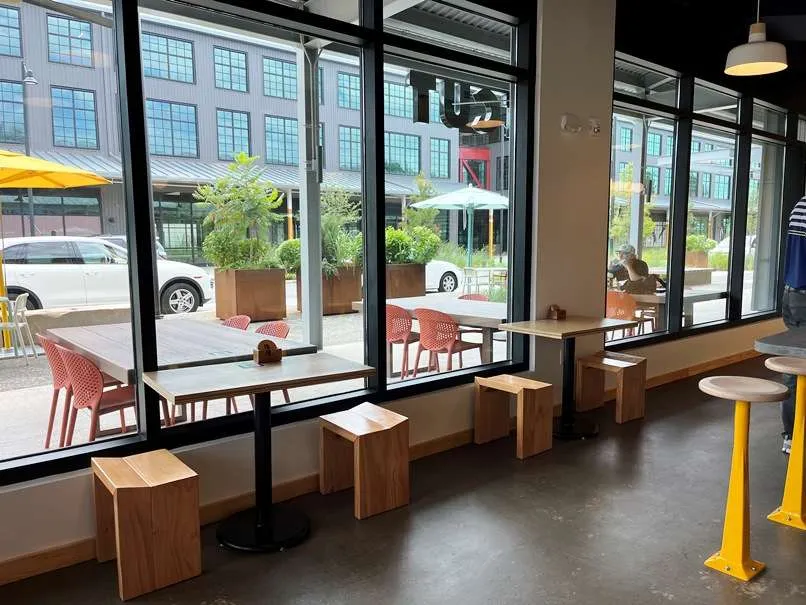 Front windows at Eastcut Sandwich Bar, Raleigh - nctriangledining.com