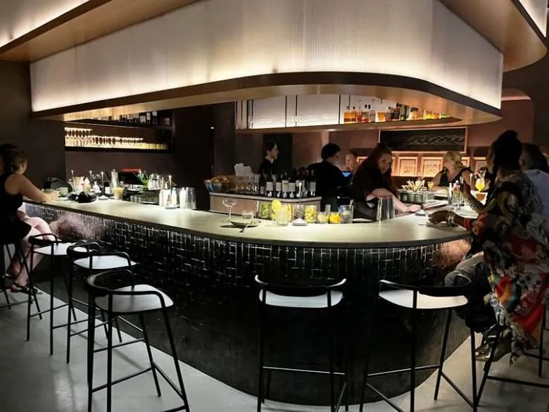 Stylish bar at Madre in Raleigh