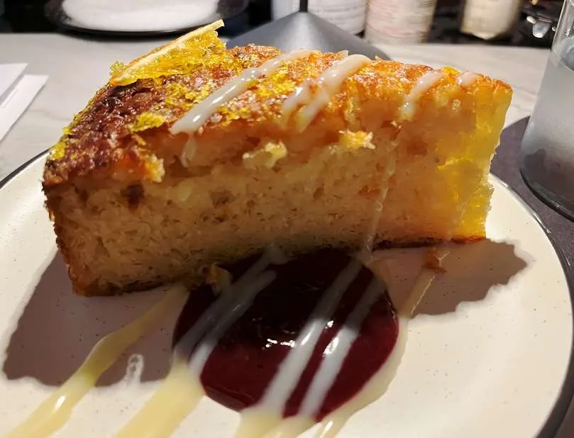 Orange phyllo cake at Madre in Raleigh - nctriangledining.com