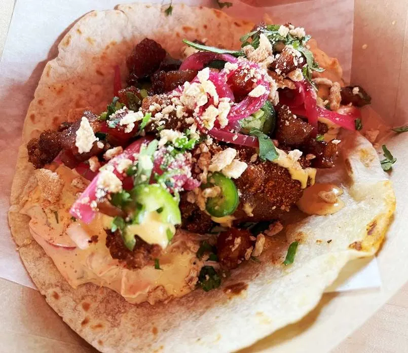 Queen bee taco at Taco Bamba in Raleigh - nctriangledining.com