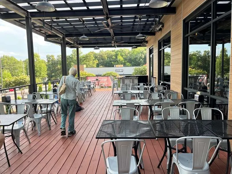 Back patio at Taco Bamba in Raleigh - nctriangledining.com